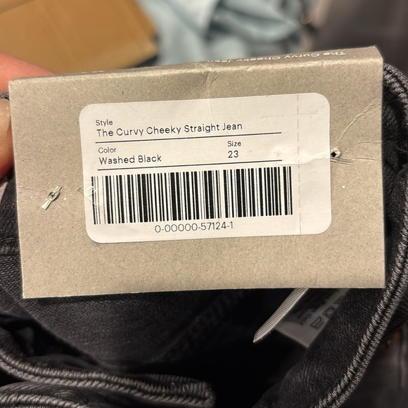 Everlane NWT Women's Black Curvy Cheeky Jean Size 23 - Picture 10 of 10